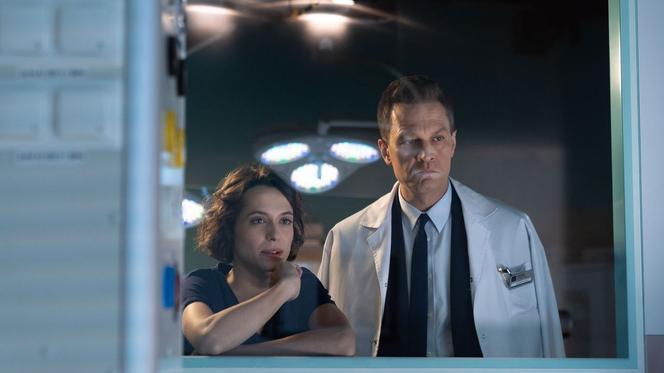 Na dobre i na złe, odc. 739. Falkowicz (Michał Żebrowski), Julka (Aleksandra Hamkało)