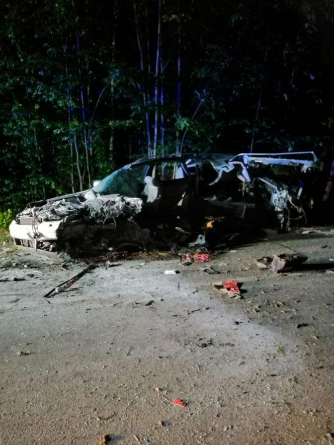 Audi rozdarte na strzępy. 21-latek zginął na miejscu