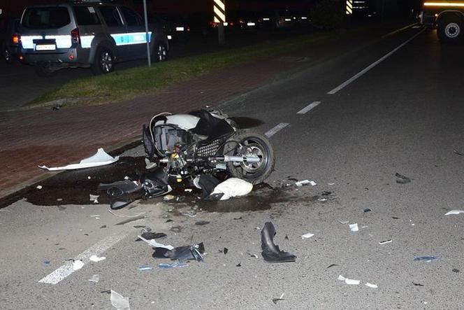 Kierowca motocykla zginął na miejscu
