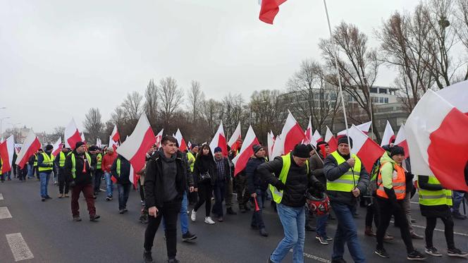 Protest rolników w woj. lubelskim. Rolnicy w Lublinie rozpoczęli przemarsz. Mamy zdjęcia!