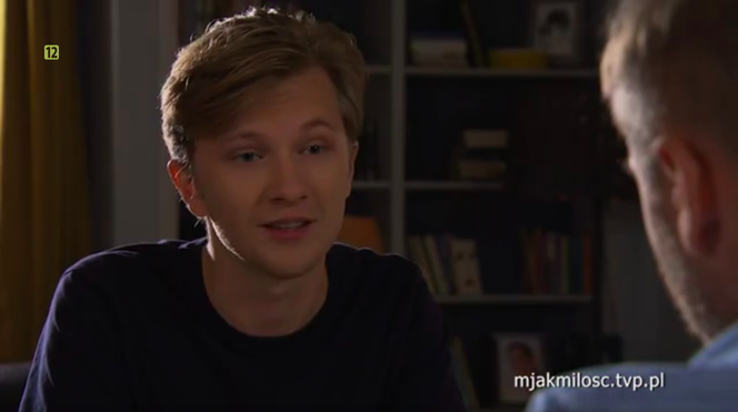 M jak miłość, odcinek 1421. Łukasz (Jakub Józefowicz), Budzyński (Krystian Wieczorek)