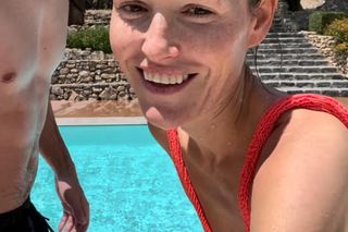 Olga Frycz i Albert Kosiński w basenie