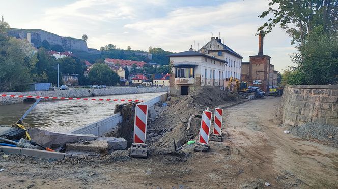 Kłodzko, okolice Mostu na Nysie Kłodzkiej - ul. Matejki, wrzesień 2024