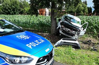 Wypadek w Wólce Ciechomskiej spowodował spore utrudnienia w ruchu
