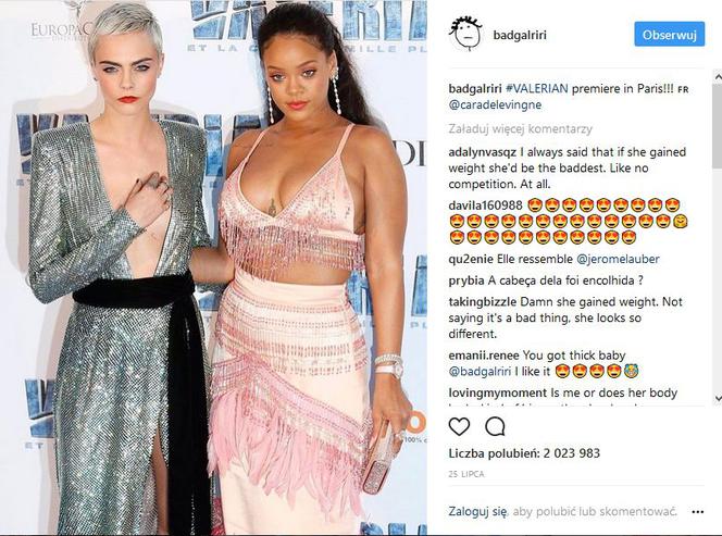 Rihanna powinna schudnąć?