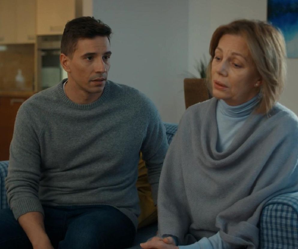 Barwy szczęścia, odc. 3160. Wanda Kępska (Maja Barełkowska), Tomasz (Jakub Sokołowski)