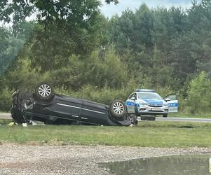 Zderzenie samochodu osobowo z motorowerem pod Sierpcem