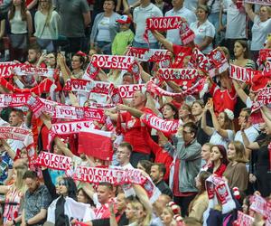 Mecz siatkarski Polska - Niemcy w Katowicach