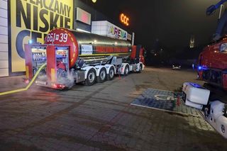 Pożar Biedronki w Płońsku na Mazowszu 2.12.2024