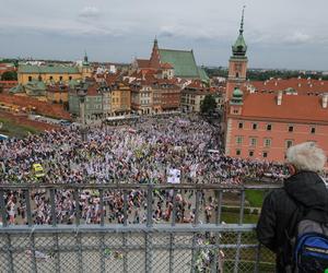 Protest w Warszawie