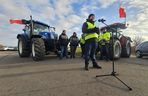 Skromny protest rolników