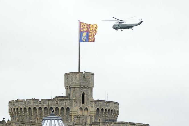 Donald Trump w Wielkiej Brytanii, spotkanie z królem Karolem III