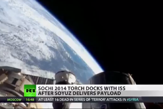 Soczi 2014, znicz olimpijski w kosmosie