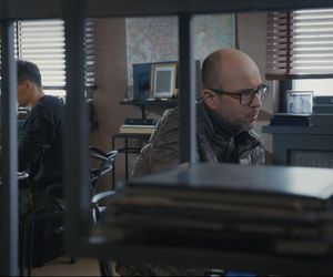 M jak miłość, odcinek 1856: Jakub Karski (Krzysztof Kwiatkowski), klient (Michał Żerucha)