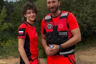 Na sygnale nowy sezon na planie. Piotr Strzelecki (Dariusz Wieteska), Karolina (Klaudia Janas) 