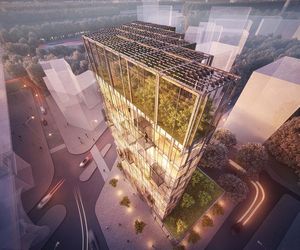 Wizualizacje niezrealizowanej inwestycji Eco Warsaw Tower