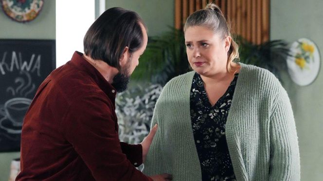 Barwy szczęścia odc. 3218. Aldona (Elżbieta Romanowska), Borys (Jakub Wieczorek)