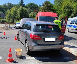 ​Jedna osoba w szpitalu po wypadku w Krzyżowcu niedaleko Leszna