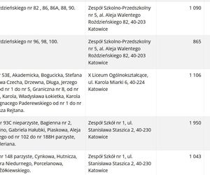 Frekwencja wyborcza w Katowicach wg lokali wyborczych