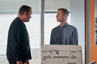 Na Wspólnej odc. 3939. Sławek (Mariusz Słupiński), Robert Tadeusiak (Dariusz Wnuk)