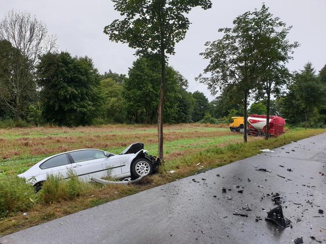 Groźnie wyglądający wypadek pod Braniewiem