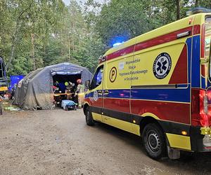 Wypadek w pobliżu Konotopu  - autobus z tirem 