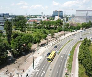 W Katowicach powstaje nowy wiadukt nad DTŚ i linia tramwajowa wzdłuż ul. Grundmanna