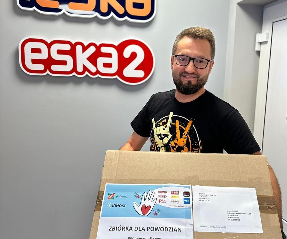 Radio ESKA przekazało dary dla powodzian. Dziękujemy!