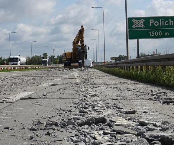 Remont betonowej S8 w Łódzkiem potrwa dłużej niż pierwotnie zakładano