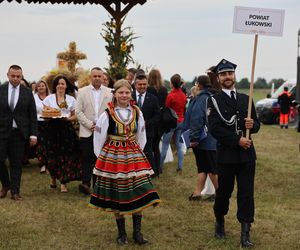 Korowód dożynkowy na dożynkach wojewódzkich 2025 w Świdniku