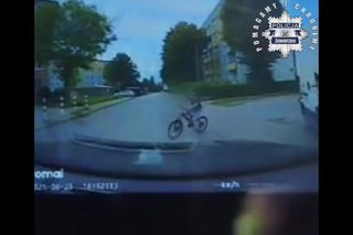 Jaworzno: 7-latek wjechał rowerem pod BMW. Sprawa będzie miała finał w sądzie. Drastyczne nagranie
