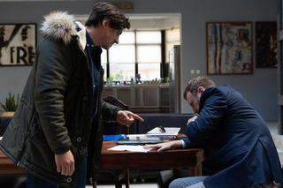 	Na dobre i na złe odc. 887 po wakacjach. Krzysztof Radwan (Mateusz Damięcki), Jacek (Mateusz Rusin)