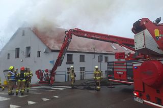 Pożar w Czaplinku! Ogień w domku szeregowym