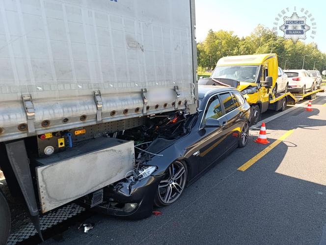 Wypadek na A4 w Śląskiem