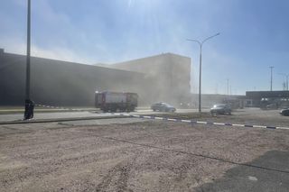 Pożar hali przy Modlińskiej 6D w Warszawie (20.03.2025)