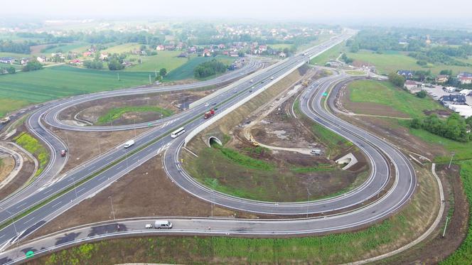 Budowa węzła Niepołomice na autostradzie A4