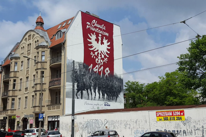 Mural przy ulicy Dąbrowskiego 33 na Jeżycach