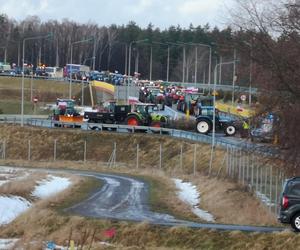 Protest rolników na Warmii i Mazurach