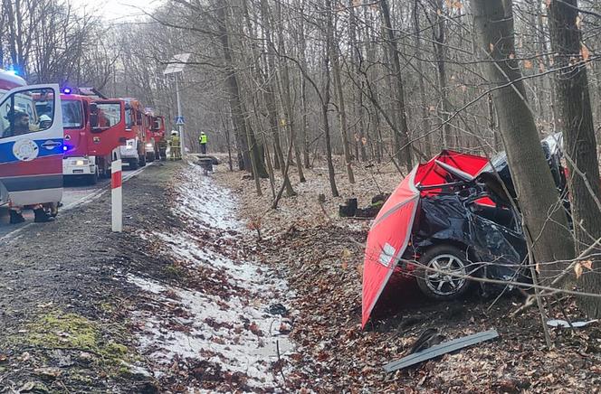 Tragiczny wypadek w Katowicach na trasie z Murcek do Kostuchny