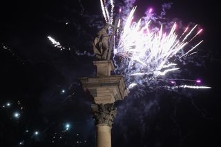 Noc sylwestrowa 2024/25 w Warszawie