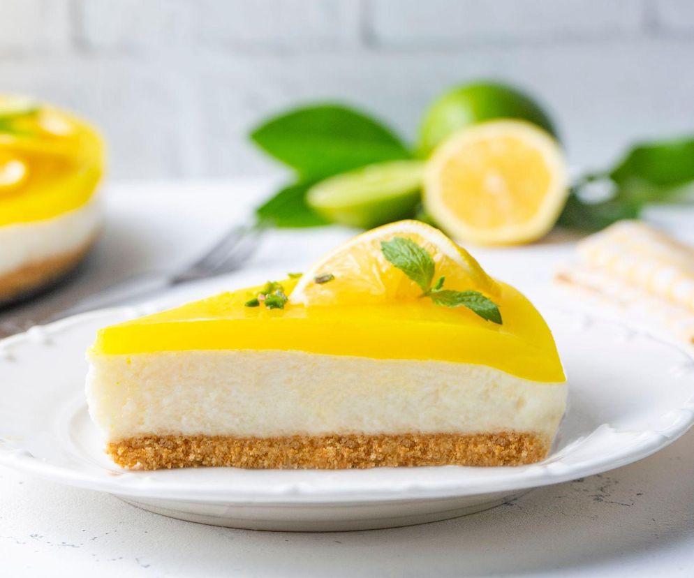cytrynowy sernik z serków homogenizowanych