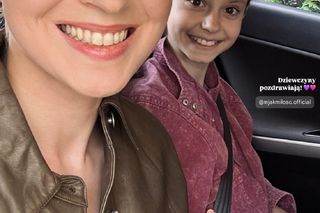 	M jak miłość nowy sezon na planie. Natalka (Dominika Suchecka), Hania (Wiktoria Basik)