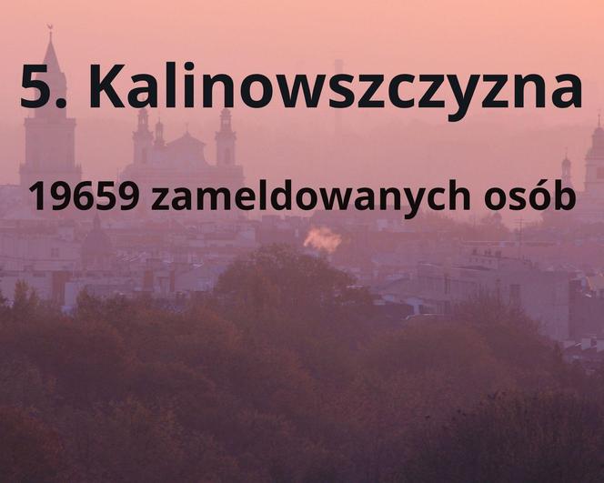 W tych dzielnicach w Lublinie mieszka najwięcej osób!