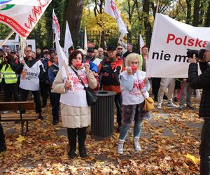 Protest hutników w Warszawie (23.10.2024)