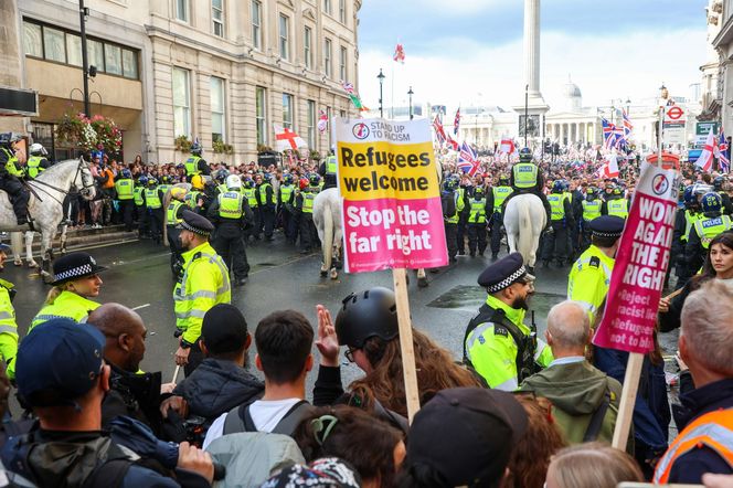 Ponad 100 tys. osób na marszu prawicy w Londynie