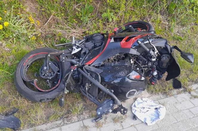 Śmiertelny wypadek motocyklisty w Rudniku (pow. lubelski)