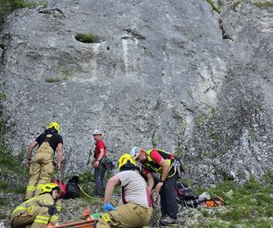 Akcja ratownicza Jurajskiej Grupy GOPR w Dolinie Kobylańskiej