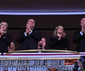 Rafał Trzaskowski i Radosław Sikorski na uroczystej gali po Konkursie Chopinowskim