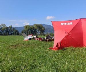 Katastrofa samolotu we wsi Lipowa. Nie żyją dwie osoby