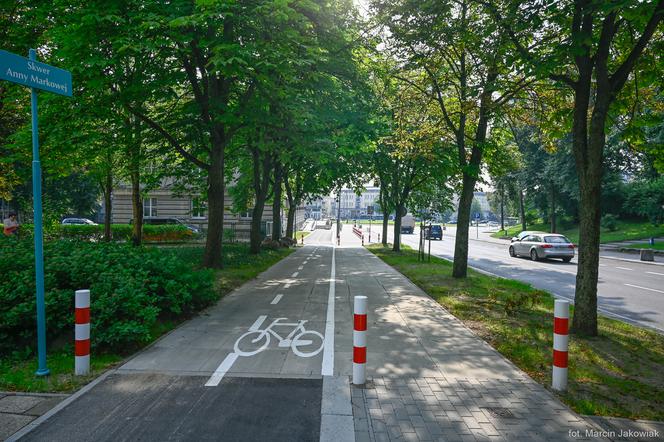 Nowa ścieżka rowerowa w Białymstoku. Ochrania systemy korzeniowe drzew